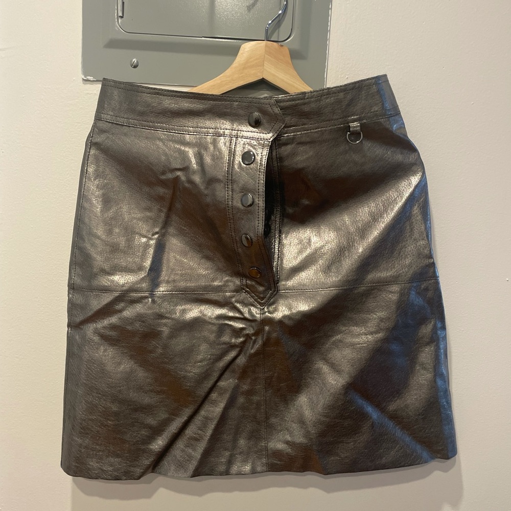 Zara metallic A-line skirt size M